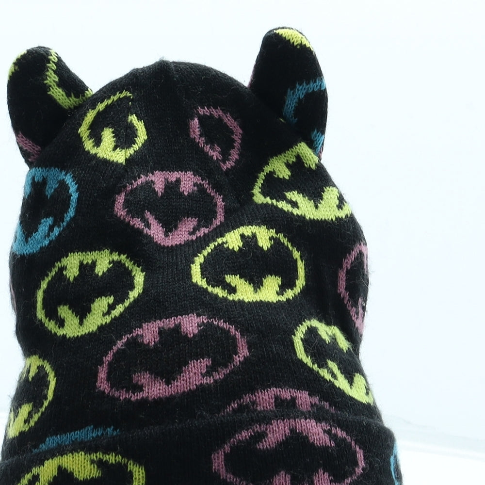 Batman Boys Multicoloured Geometric Acrylic Beanie One Size