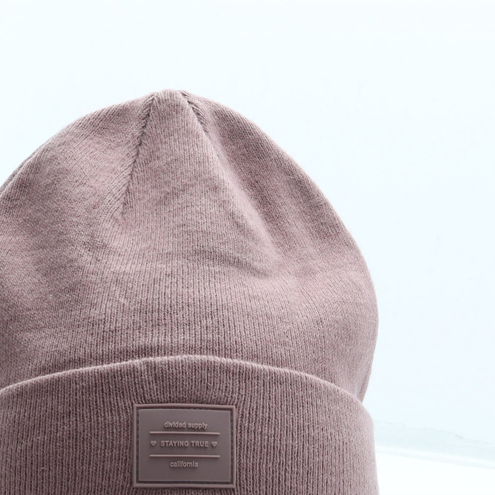 H&M Womens Pink Acrylic Beanie One Size