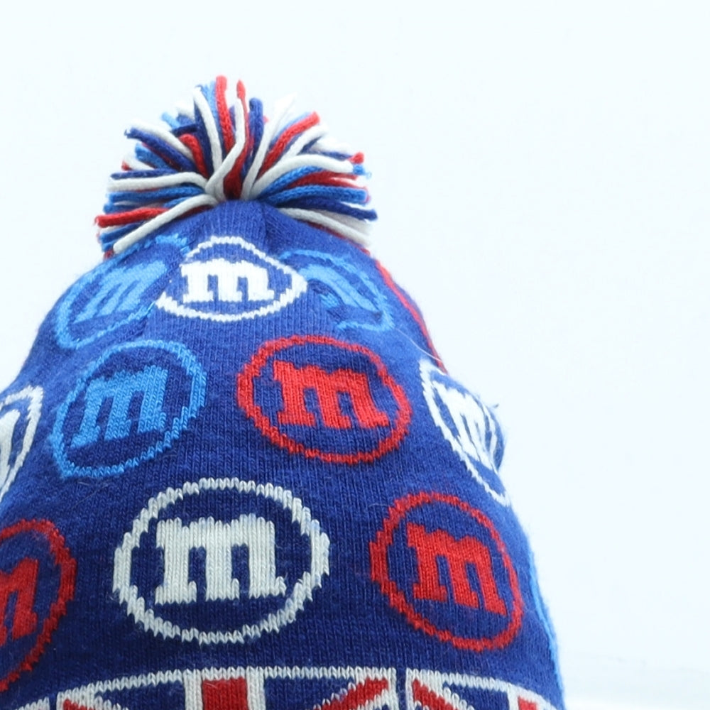 M&M's Womens Multicoloured Geometric Acrylic Bobble Hat One Size - Union Jack Logo