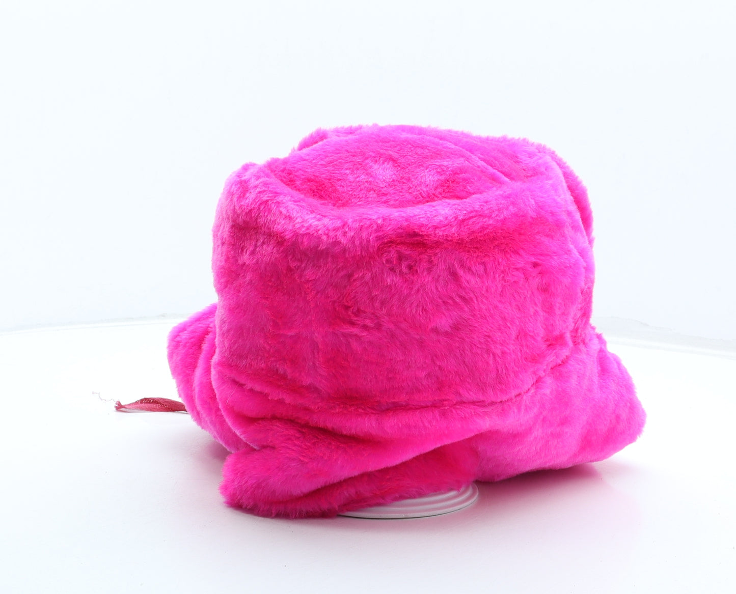 Preworn Womens Pink Acrylic Trapper Hat One Size