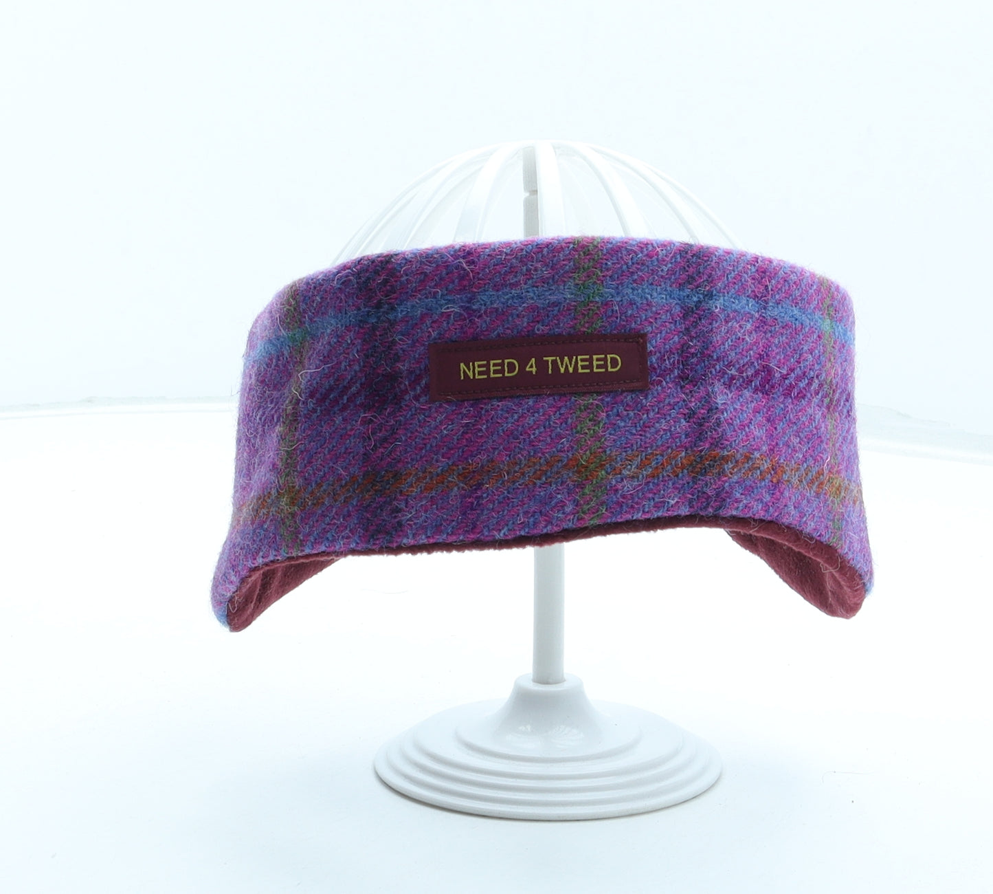 Need4Tweed Womens Multicoloured Plaid Wool Headband One Size
