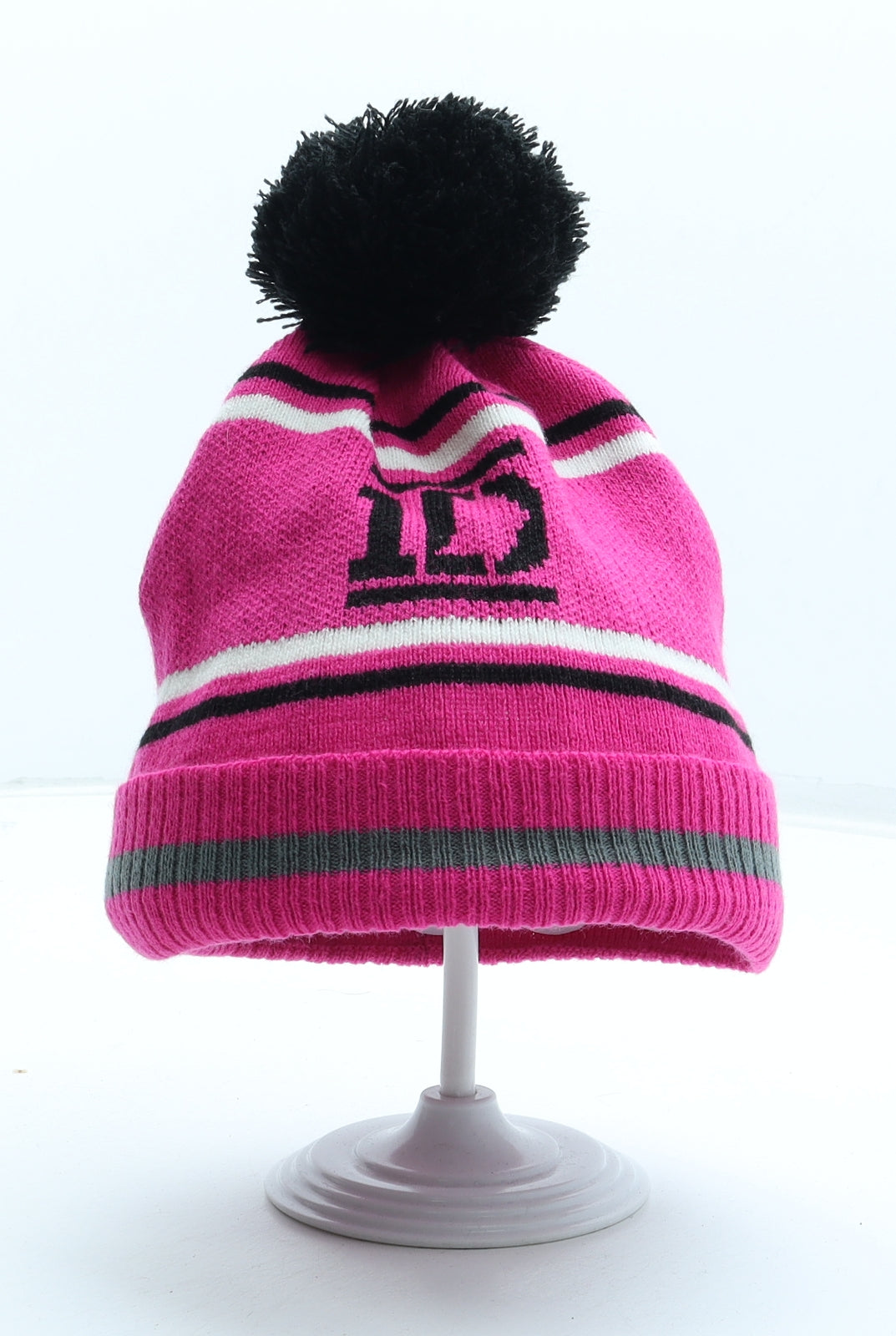 Avon Girls Pink Acrylic Bobble Hat One Size - One Direction