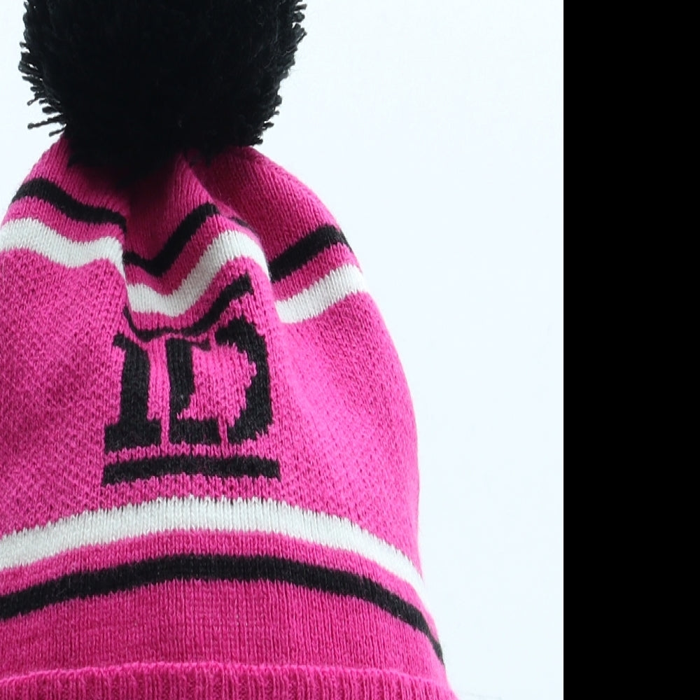 Avon Girls Pink Acrylic Bobble Hat One Size - One Direction