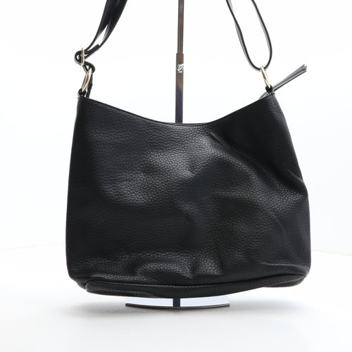 Fiorelli Womens Black Solid Polyurethane Crossbody Size Medium
