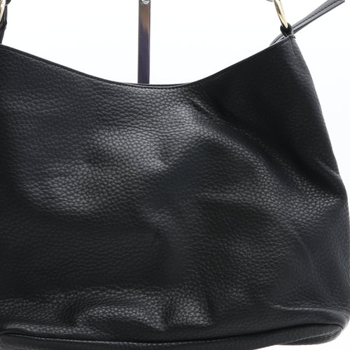 Fiorelli Womens Black Solid Polyurethane Crossbody Size Medium