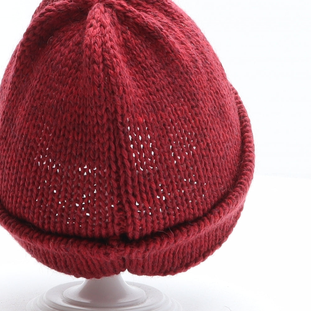 Universal Works Mens Red Wool Docker Cap One Size