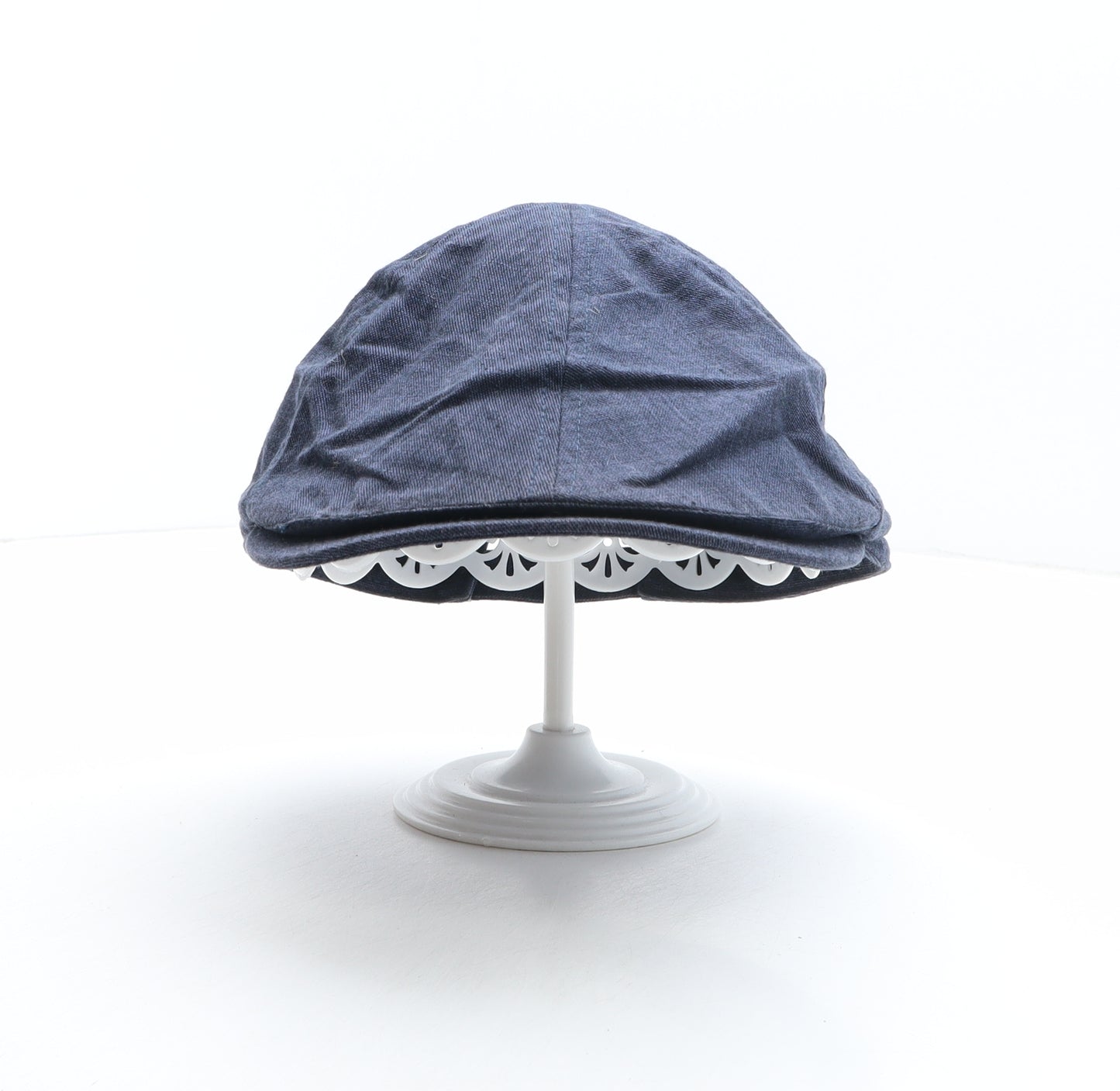 Preworn Mens Blue Polyester Flat Cap One Size