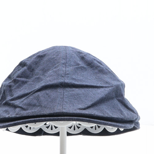 Preworn Mens Blue Polyester Flat Cap One Size