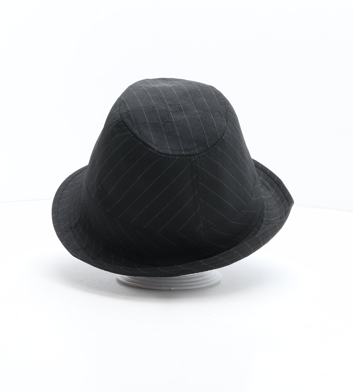 UrbanSpirit Mens Black Striped Polyester Trilby One Size
