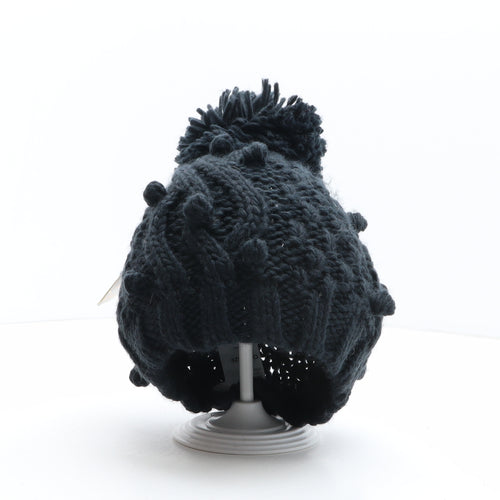 RJR.John Rocha Womens Blue Acrylic Bobble Hat One Size