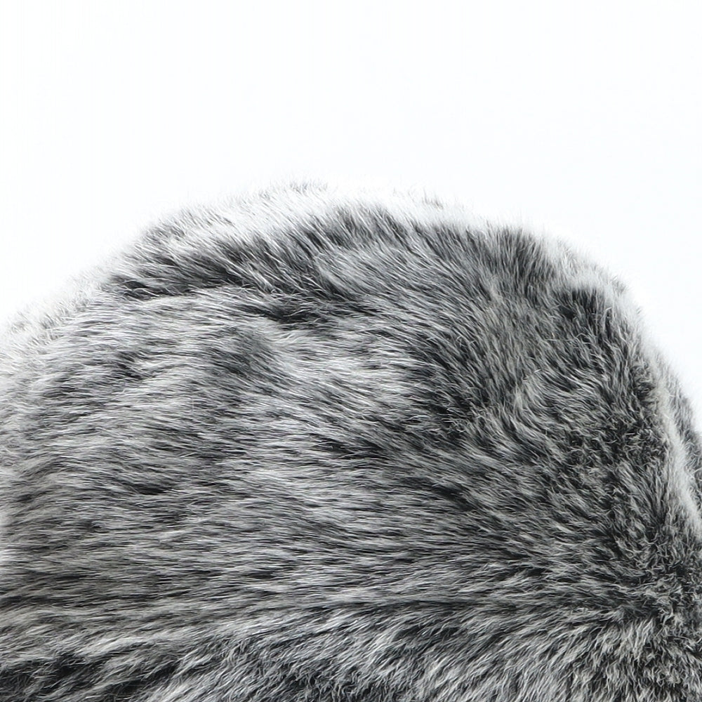 Georgia Rianne Womens Grey Acrylic Bucket Hat One Size