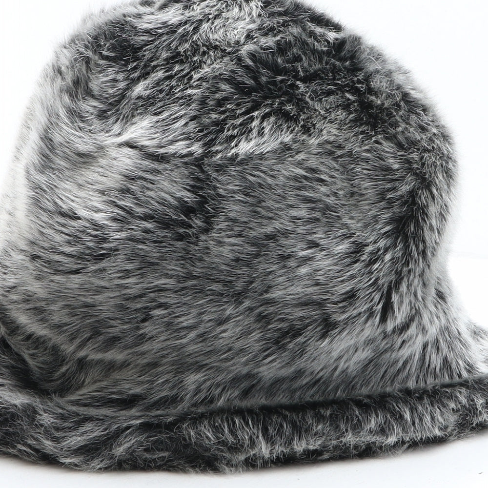 Georgia Rianne Womens Grey Acrylic Bucket Hat One Size