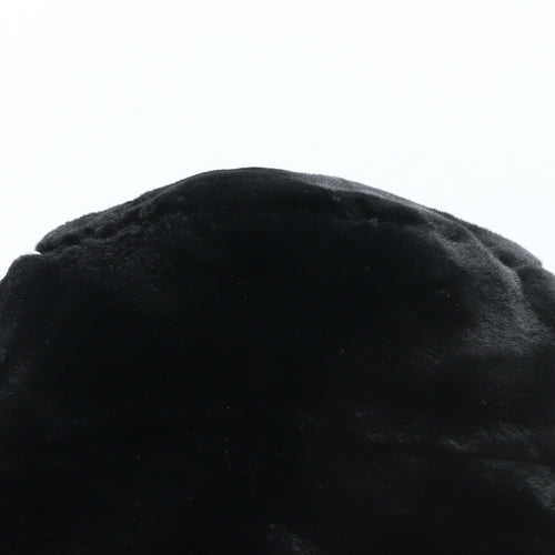 Preworn Womens Black Acrylic Bucket Hat One Size