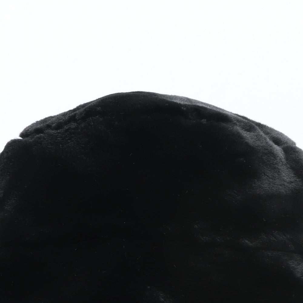 Preworn Womens Black Acrylic Bucket Hat One Size