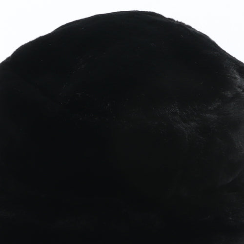 Preworn Womens Black Acrylic Bucket Hat One Size