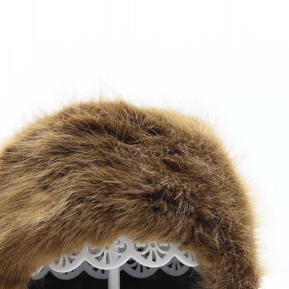 Topshop Womens Brown Modacrylic Cossack One Size