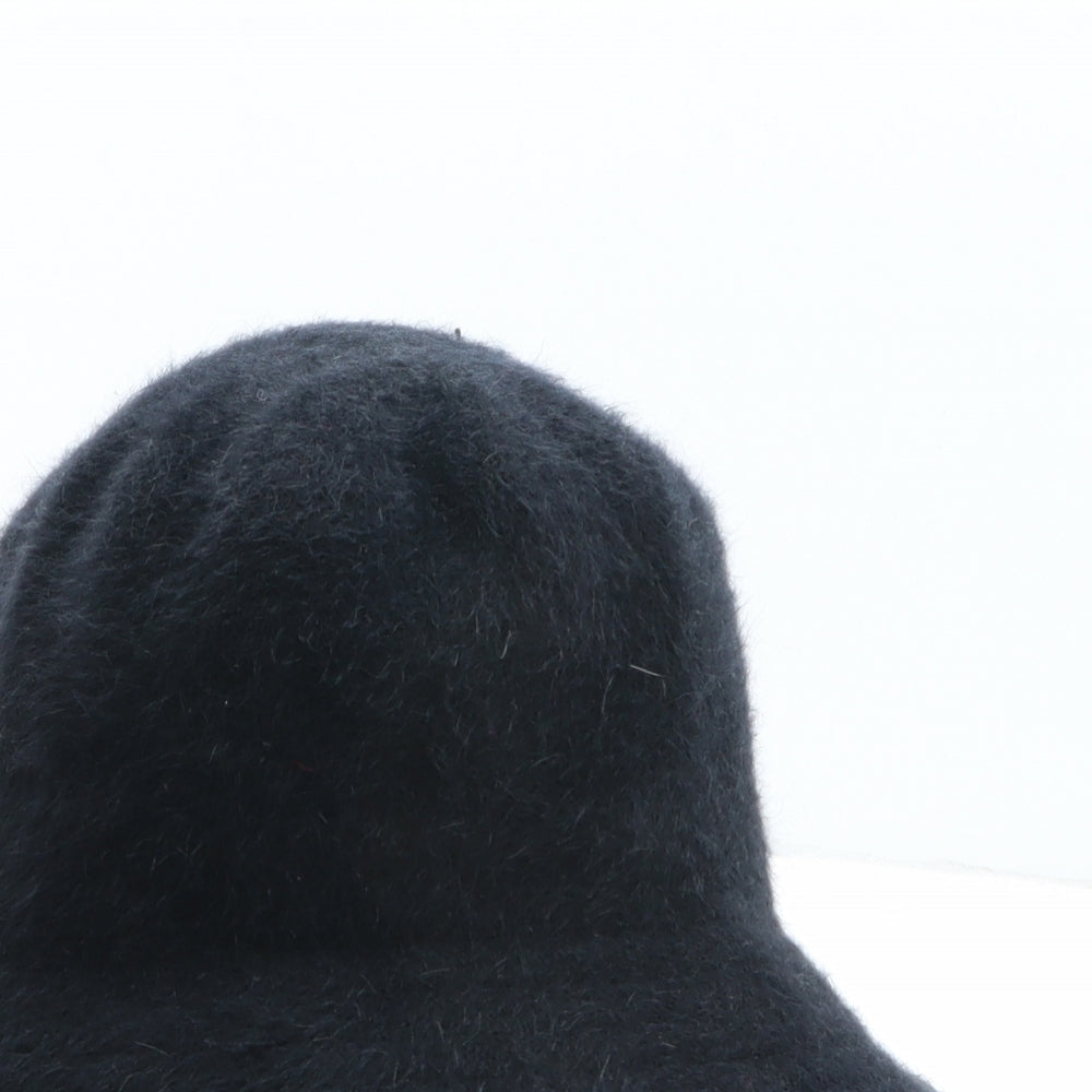 Marks and Spencer Womens Black Angora Bucket Hat One Size