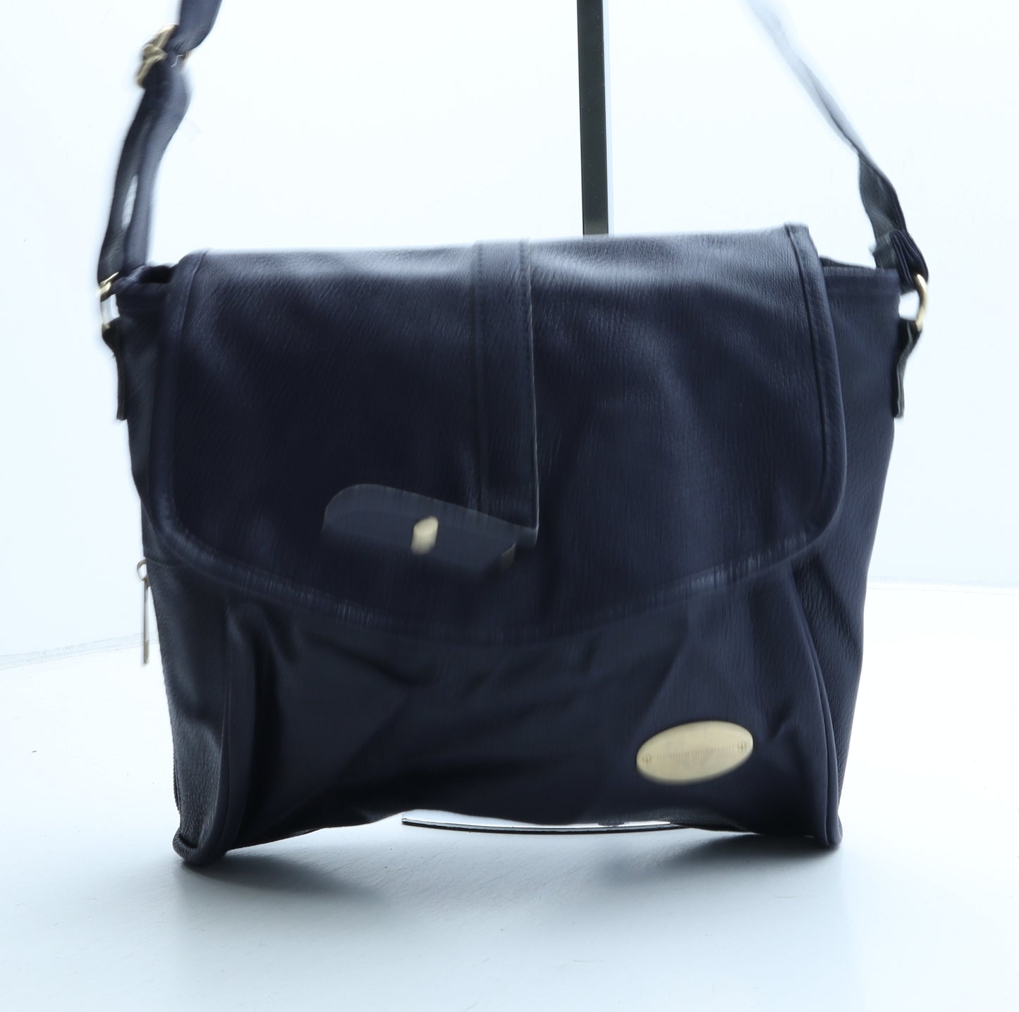 Nathalie Anderson Womens Purple Polyurethane Crossbody Size Small