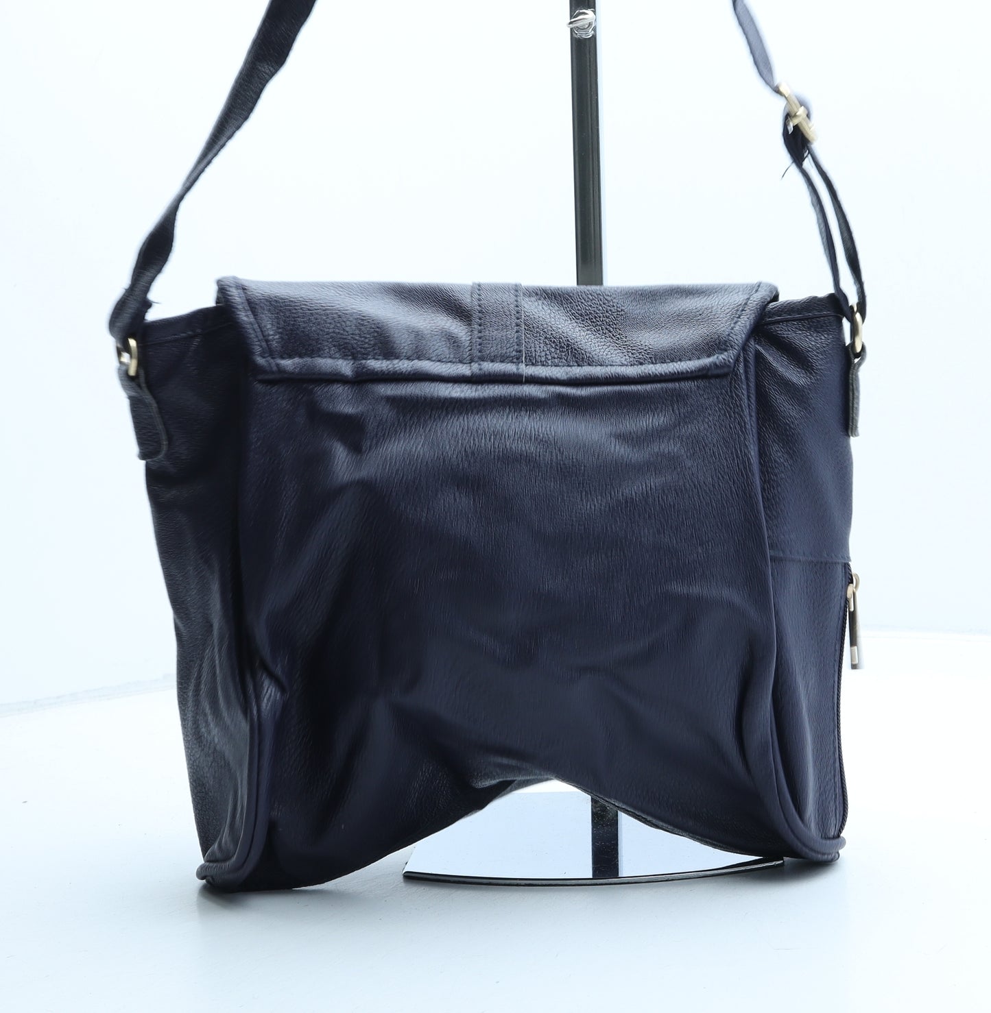 Nathalie Anderson Womens Purple Polyurethane Crossbody Size Small