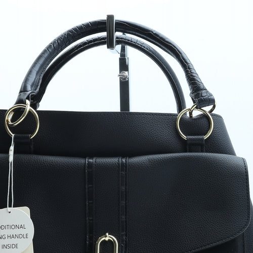 Primark Womens Black Polyurethane Top Handle Bag Size Large