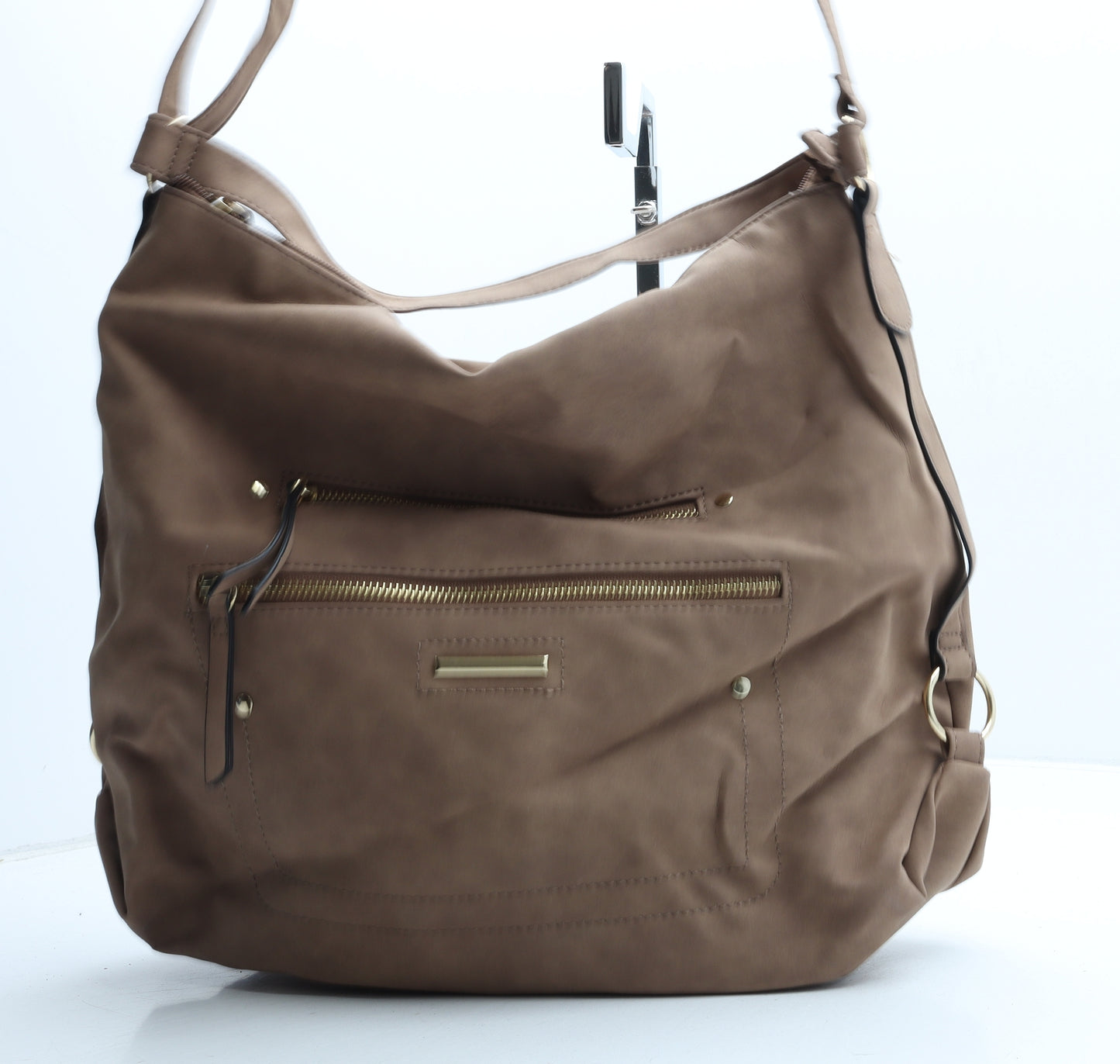 Primark Womens Brown Polyester Crossbody Size Large