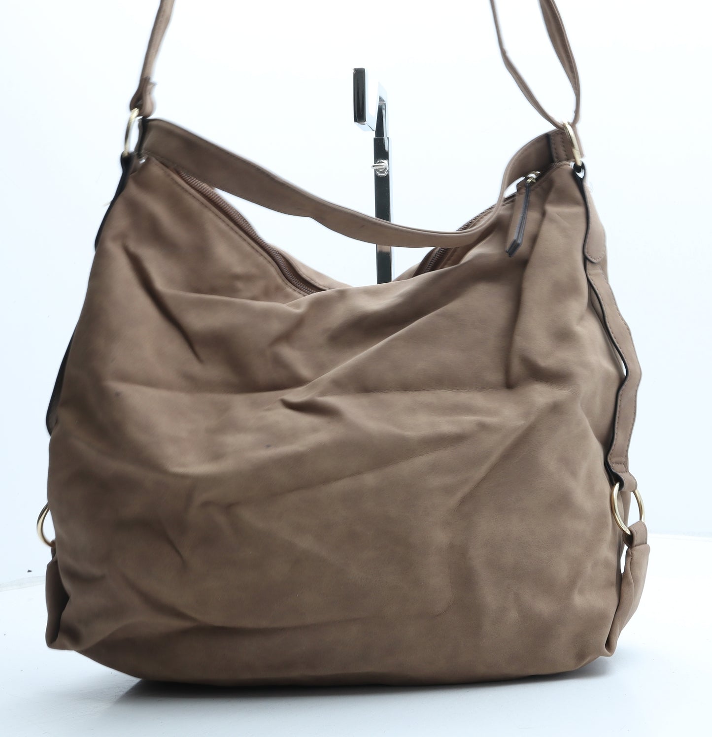 Primark Womens Brown Polyester Crossbody Size Large