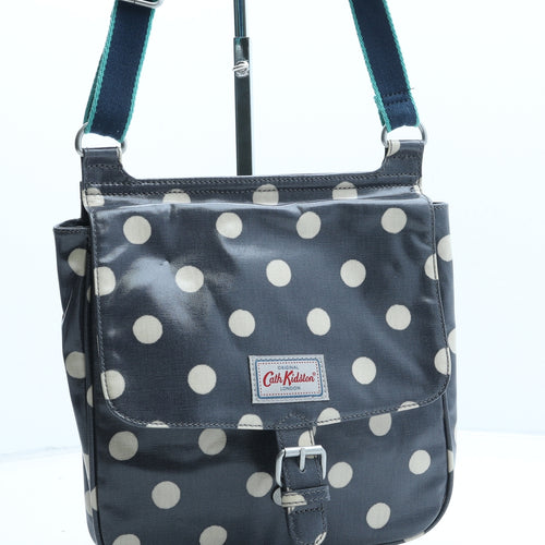 Cath Kidston Womens Grey Polka Dot Polyurethane Crossbody Size Small