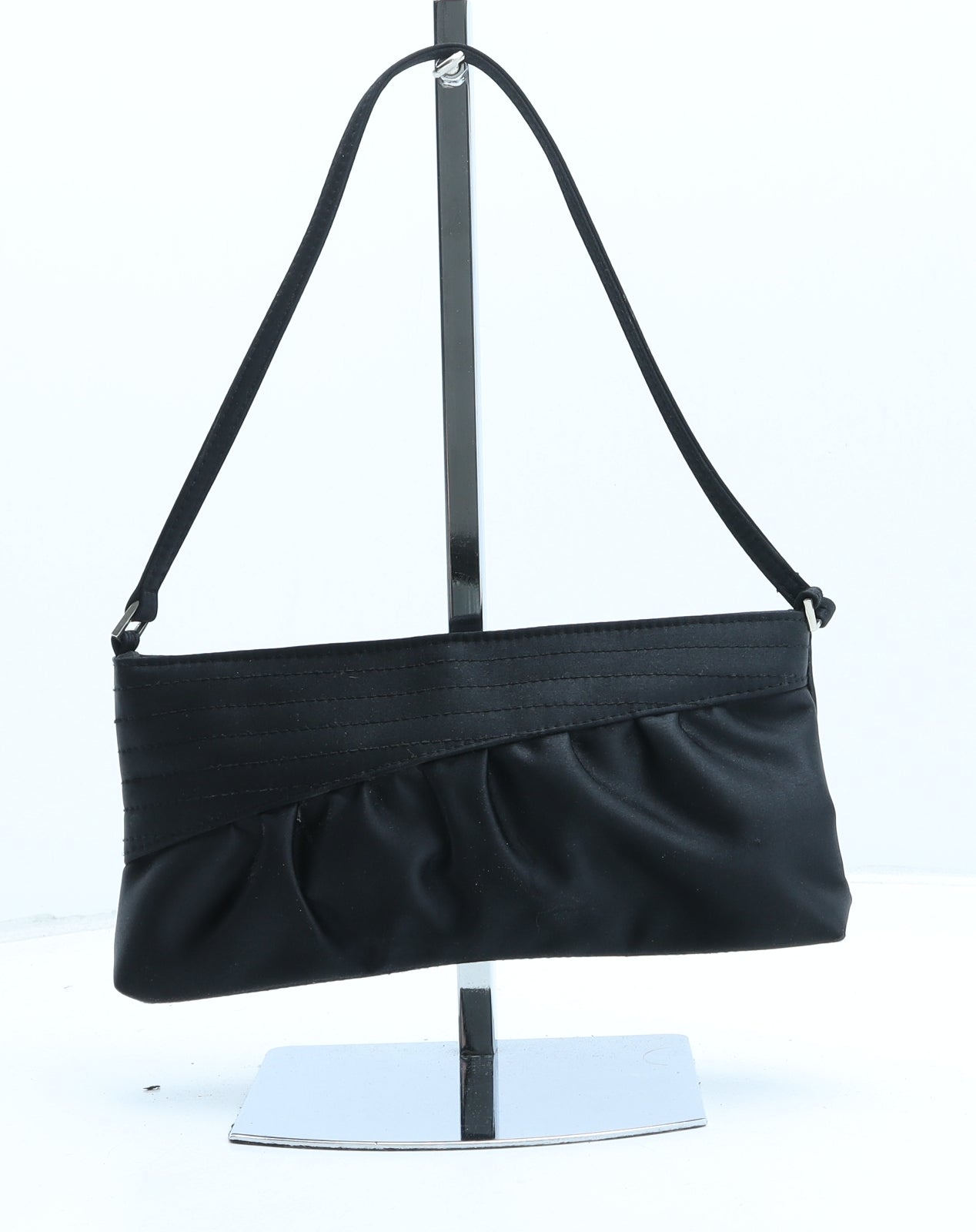 Baretts Womens Black Polyester Top Handle Bag Size Small