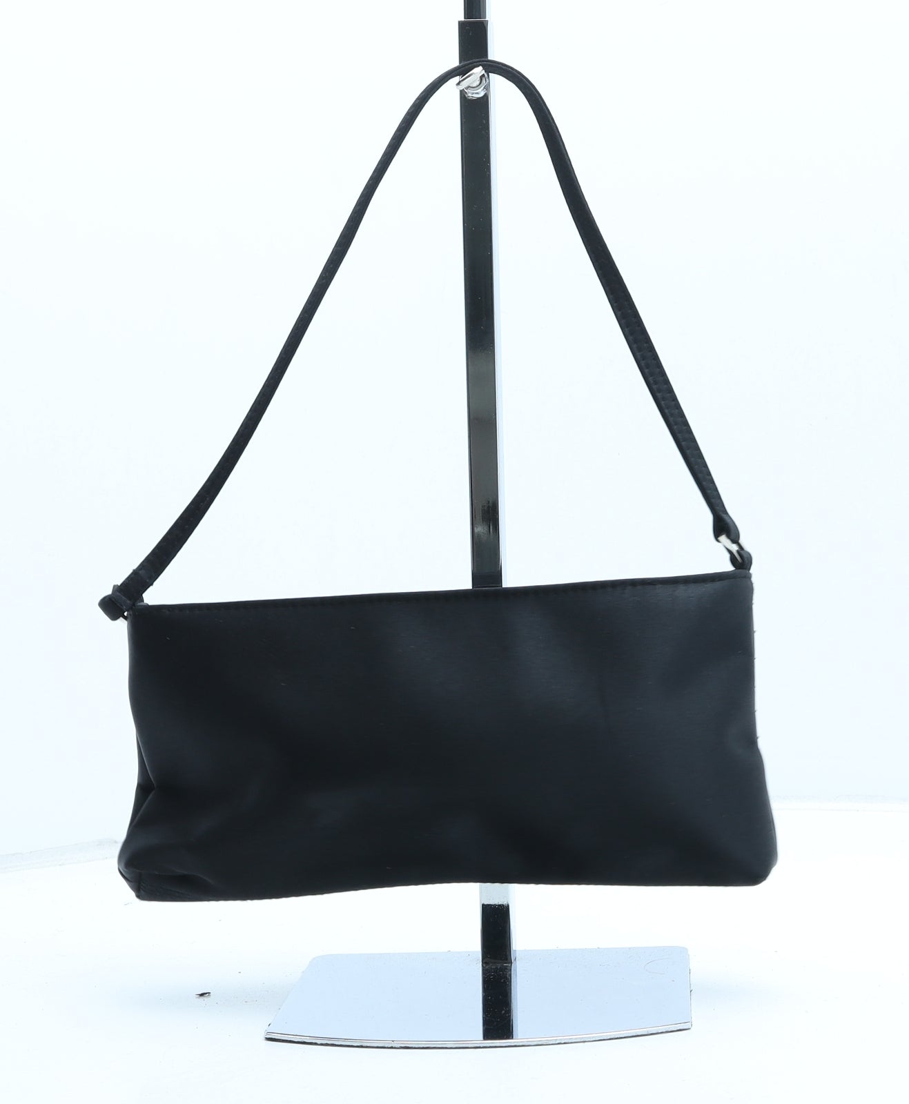 Baretts Womens Black Polyester Top Handle Bag Size Small