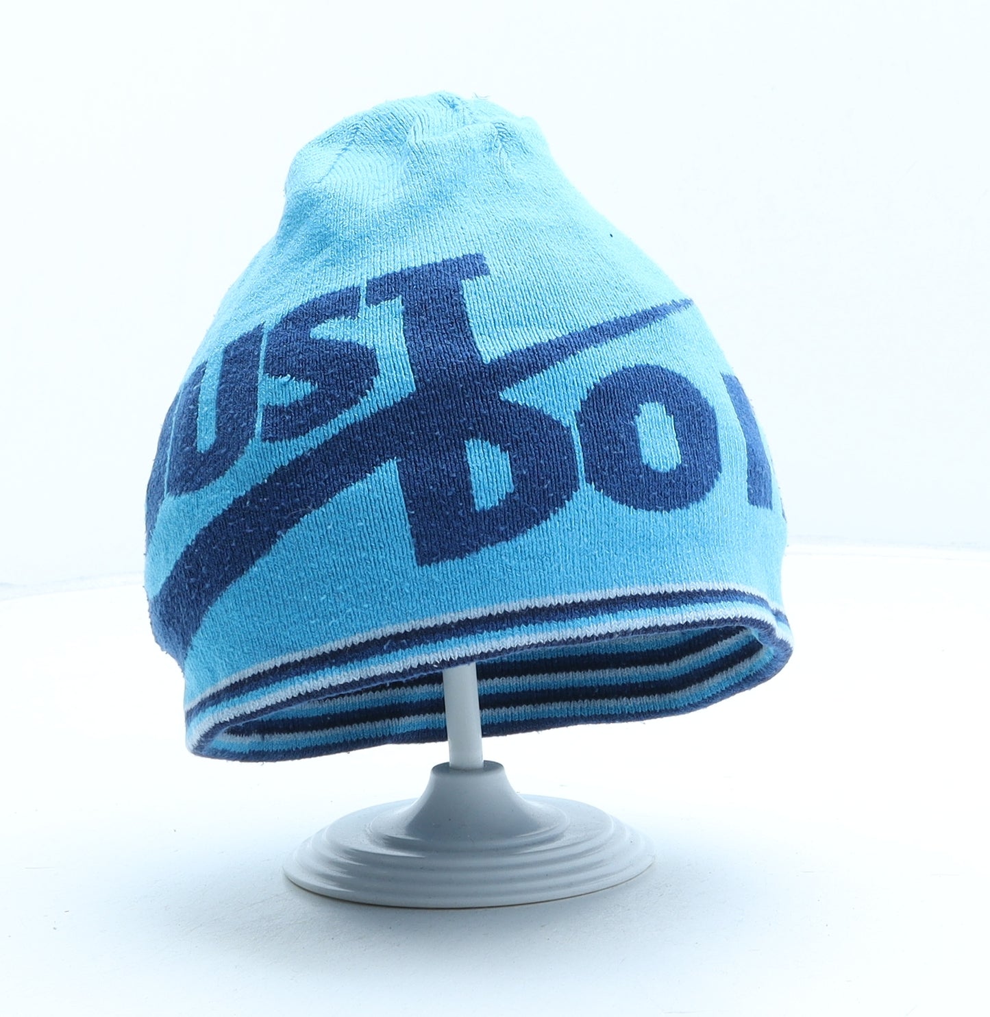 Nike Mens Blue Acrylic Beanie One Size