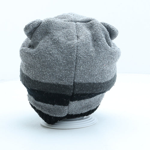 Preworn Boys Grey Acrylic Beanie One Size - Racoon