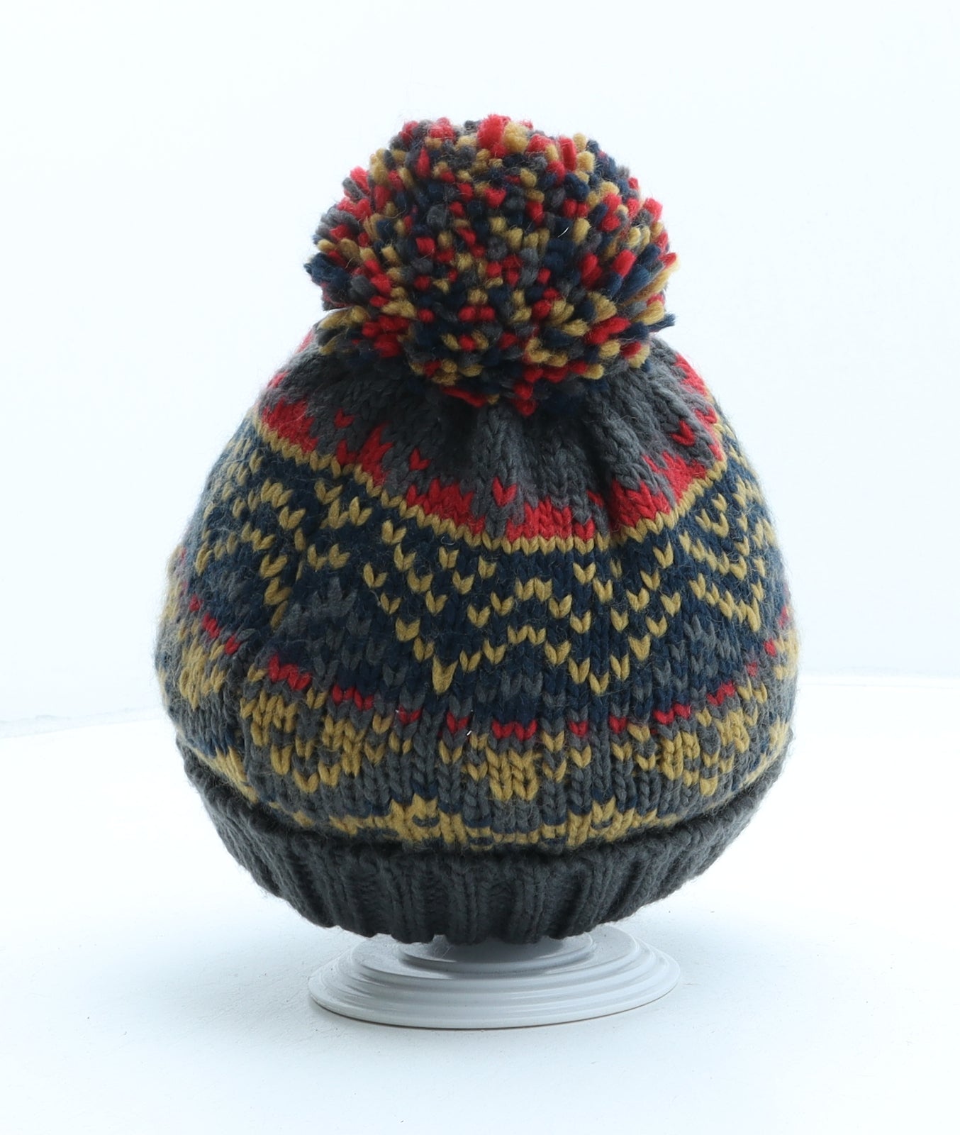 Trespass Womens Multicoloured Fair Isle Acrylic Bobble Hat One Size