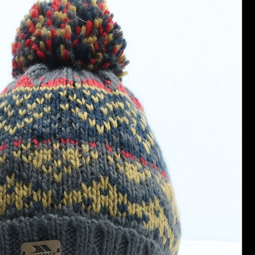 Trespass Womens Multicoloured Fair Isle Acrylic Bobble Hat One Size