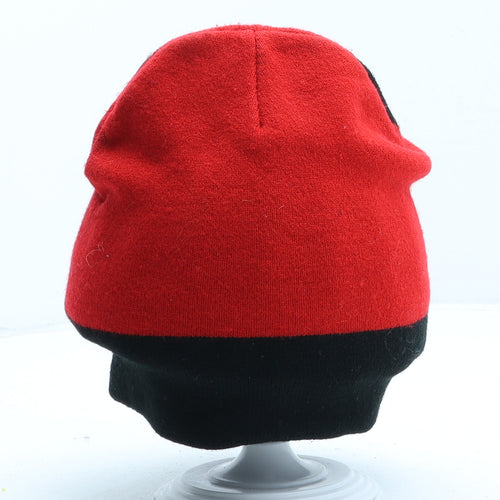 Young Dimension Girls Red Colourblock Acrylic Beanie One Size - Minnie mouse UK Size 3-6 Years