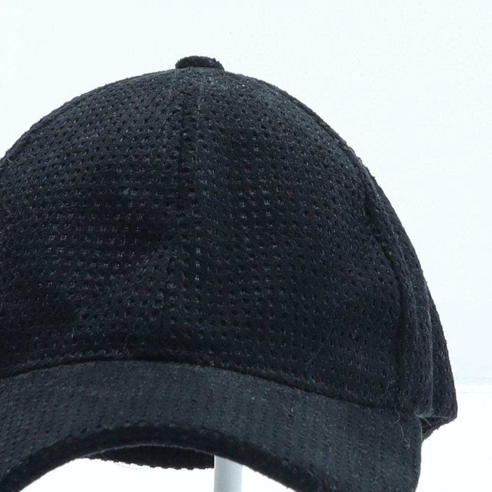 D&Y Womens Black Polyester Baseball Cap One Size