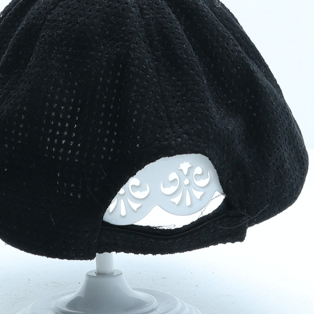 D&Y Womens Black Polyester Baseball Cap One Size