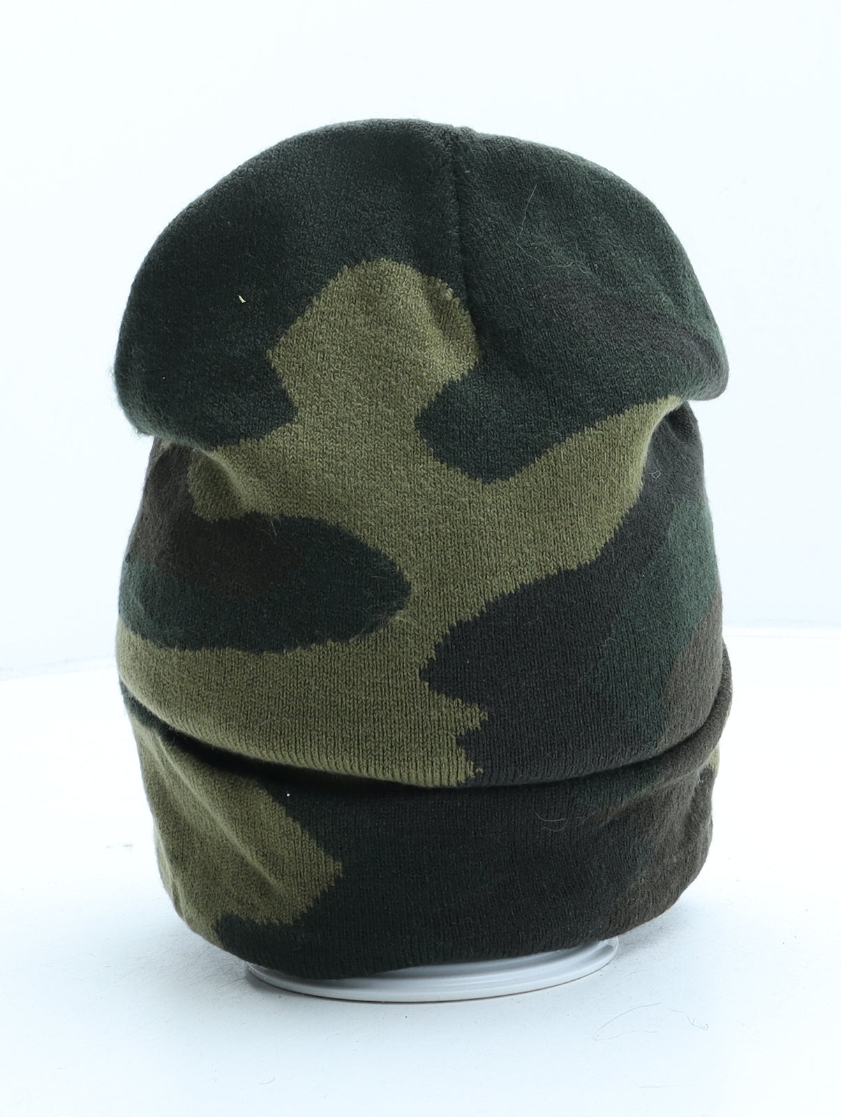 New York Supply Co Mens Green Camouflage Acrylic Beanie One Size