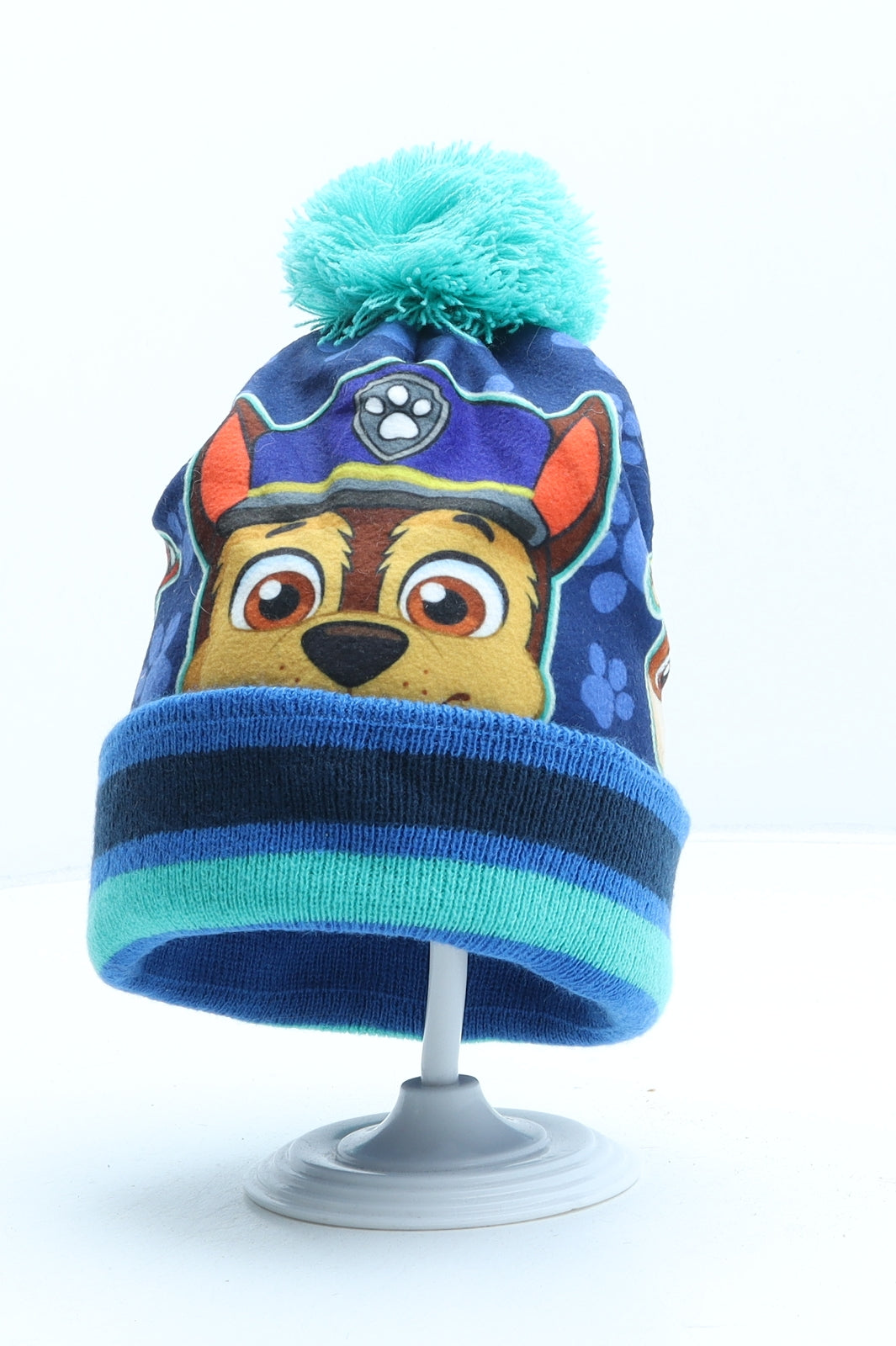 Nickelodeon Boys Blue Acrylic Bobble Hat One Size - Paw Patrol