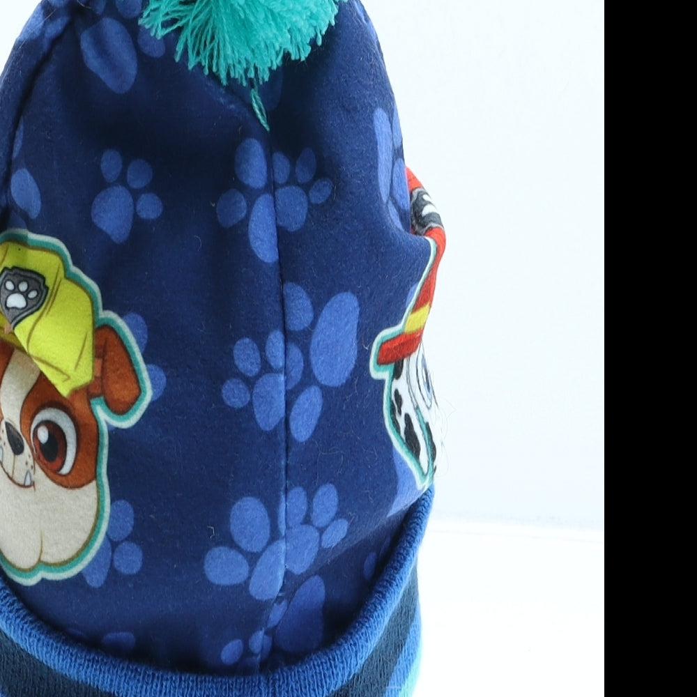 Nickelodeon Boys Blue Acrylic Bobble Hat One Size - Paw Patrol