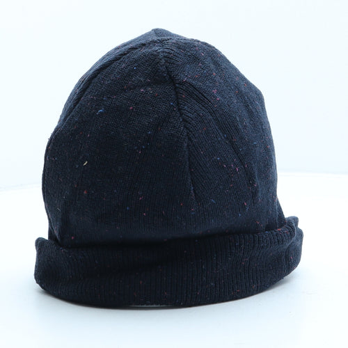 Superdry Mens Blue Cotton Beanie One Size