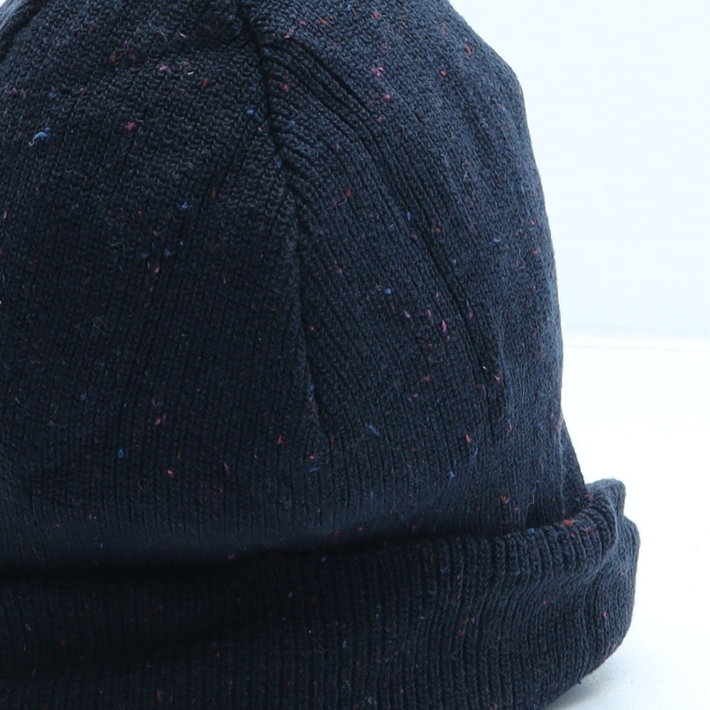 Superdry Mens Blue Cotton Beanie One Size