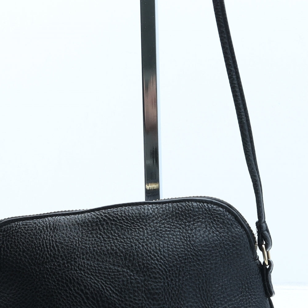 H&M Womens Black Polyurethane Crossbody Size Small