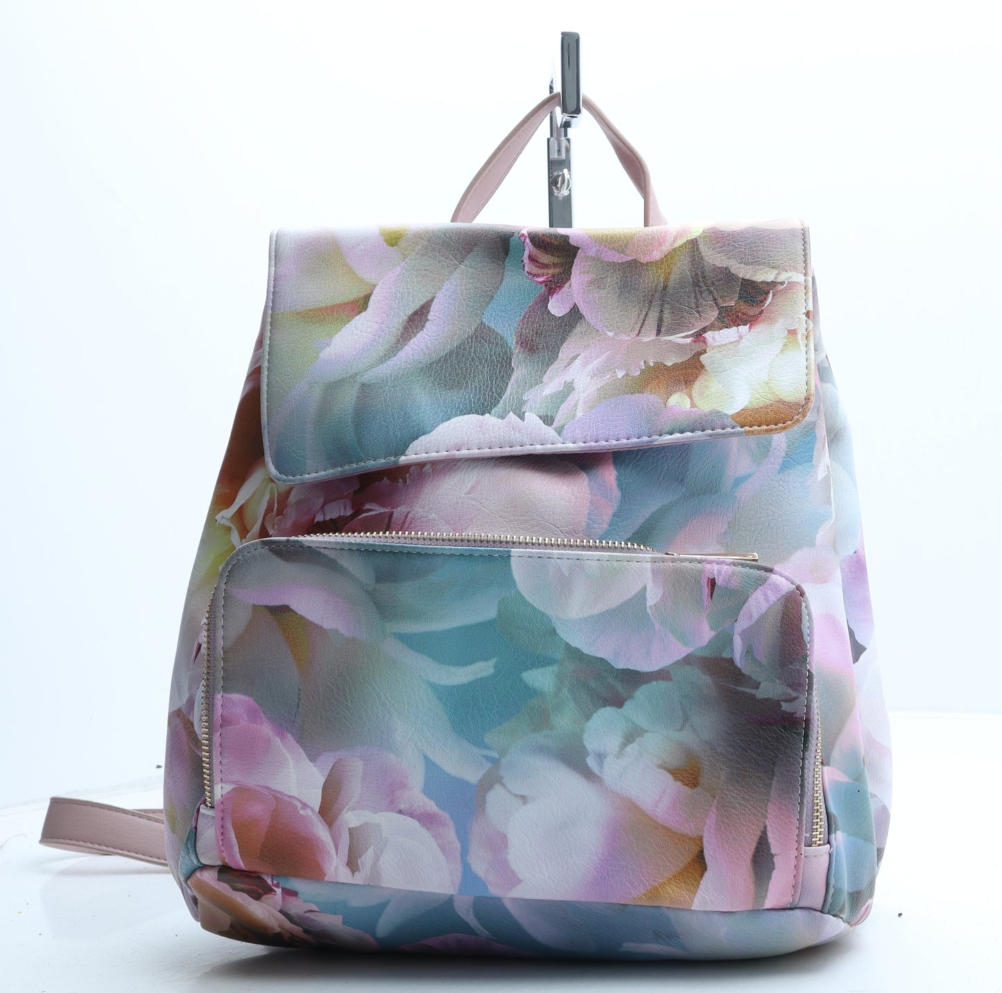 Paperchase Womens Multicoloured Floral Polyurethane Backpack Size Medium