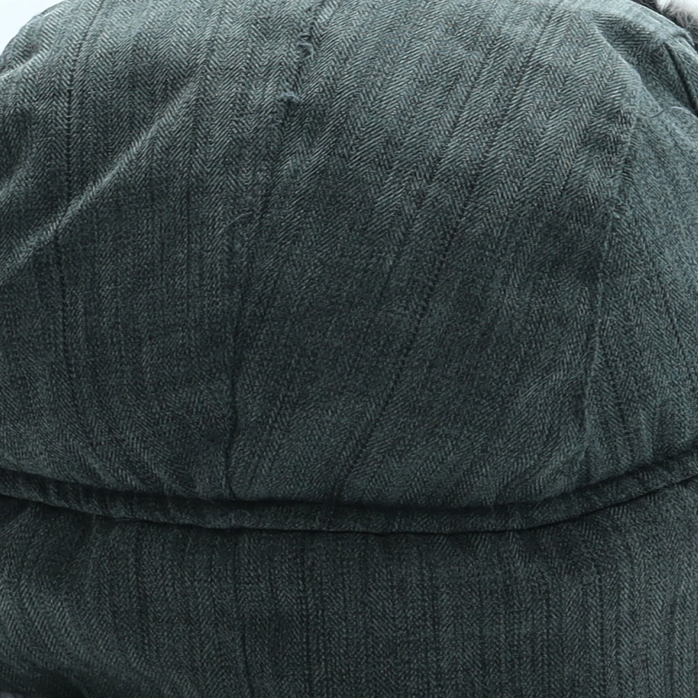 TOG24 Mens Grey Polyester Trapper Hat One Size - Faux Fur