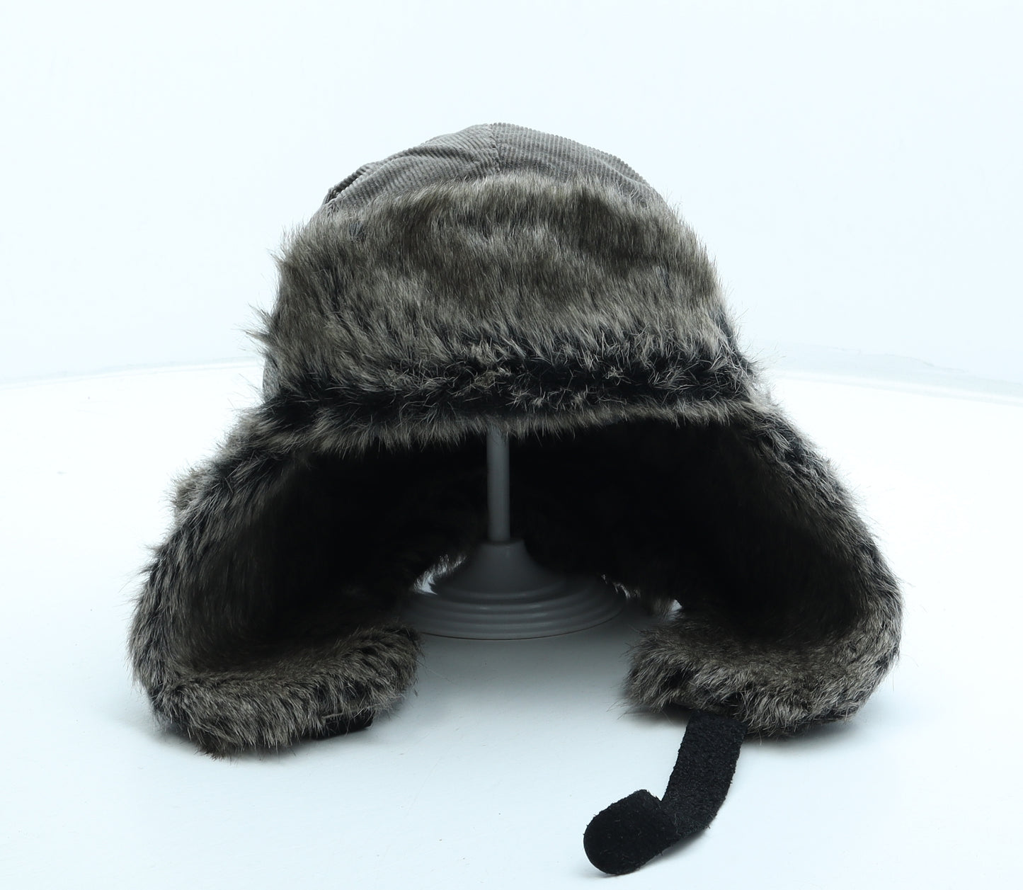 Weird Fish Mens Green Acrylic Trapper Hat One Size - Faux Fur