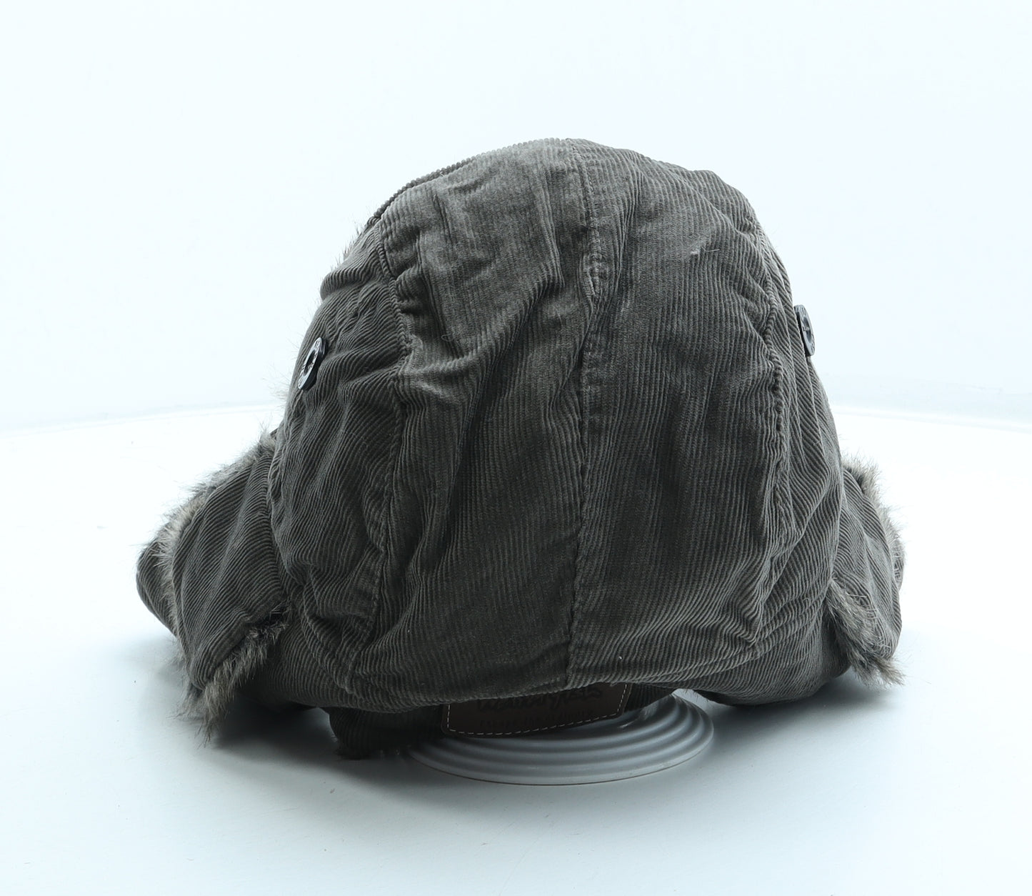 Weird Fish Mens Green Acrylic Trapper Hat One Size - Faux Fur