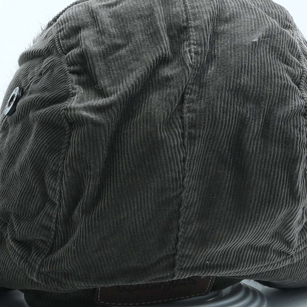 Weird Fish Mens Green Acrylic Trapper Hat One Size - Faux Fur