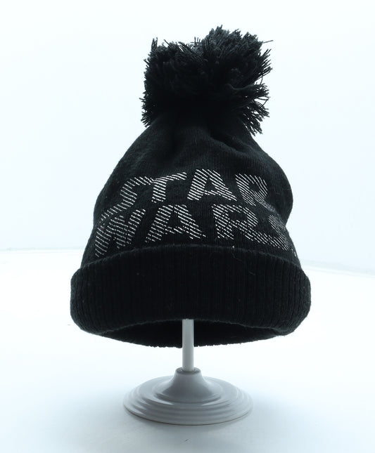 George Boys Black Acrylic Bobble Hat One Size - Star Wars