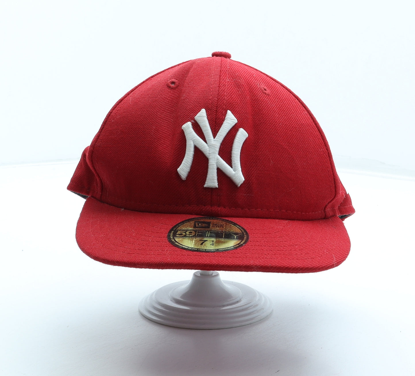 59Fifty Mens Red Cotton Snapback Size 7 1/4 - New York