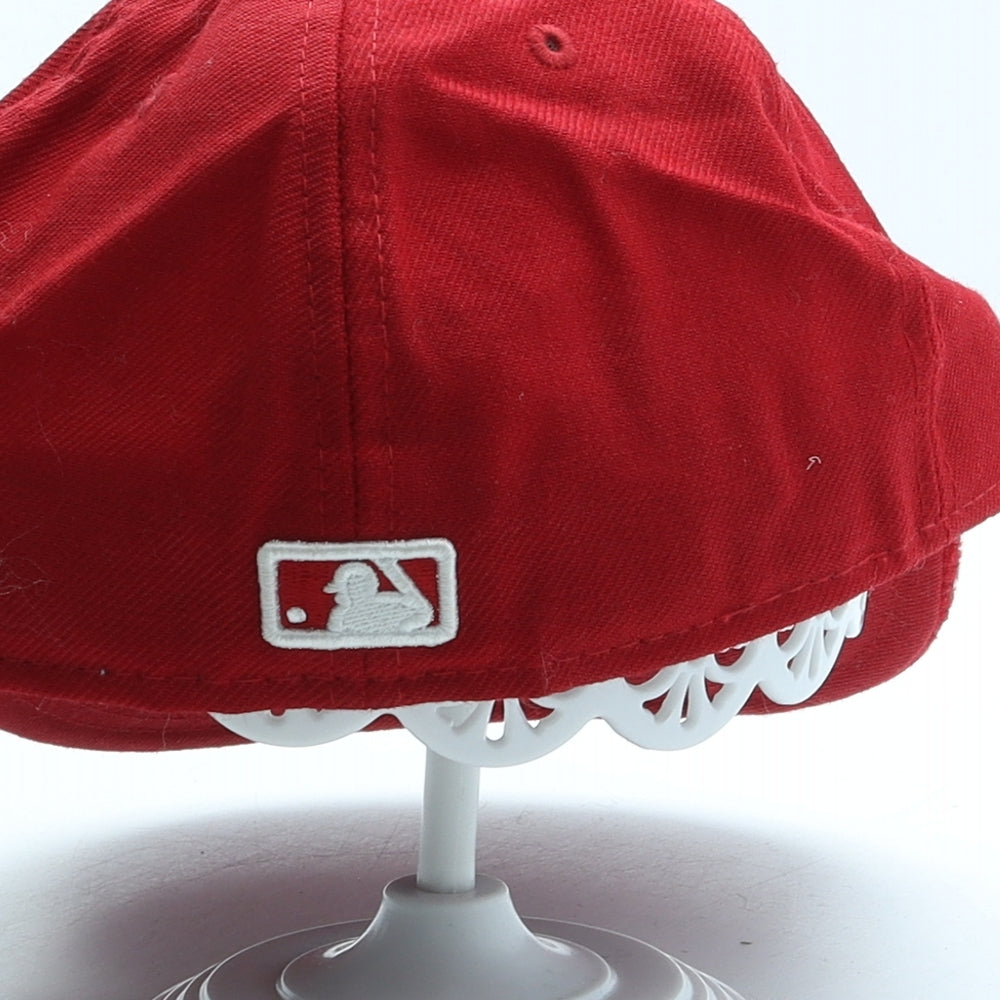 59Fifty Mens Red Cotton Snapback Size 7 1/4 - New York